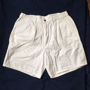 White Cotton Shorts